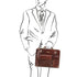 Venezia - Leather briefcase 2 compartments